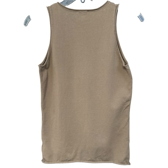Splendid x CeliaJane Ribbed Tank Top | Women’s M Taupe Knit Layering Basic - Picture 2 of 5